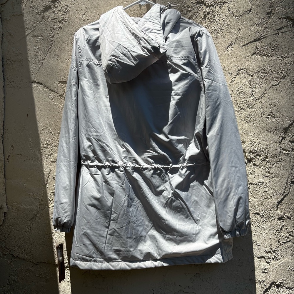DKNY Gray Hooded Utility Jacket With Pockets NWT - Picture 12 of 16